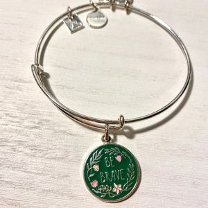 Alex and Ani Be Brave silver bangle